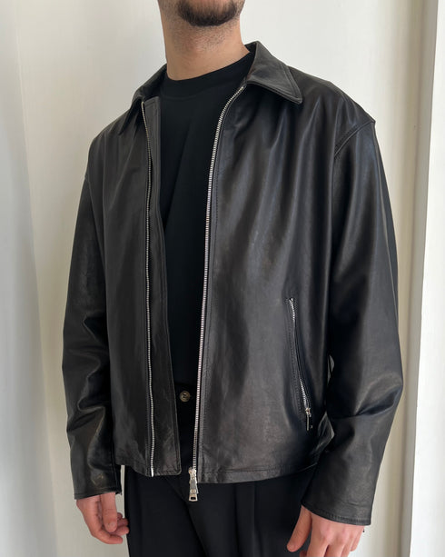 GIACCA IN PELLE CROPPED