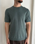 T-SHIRT IN FILO SELECTED HOMME - VERDE