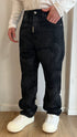 JEANS BAGGY CAMOUFLAGE - NERO