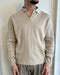 POLO DERBY MANICA LUNGA IN FILO - BEIGE