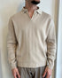 POLO DERBY MANICA LUNGA IN FILO - BEIGE