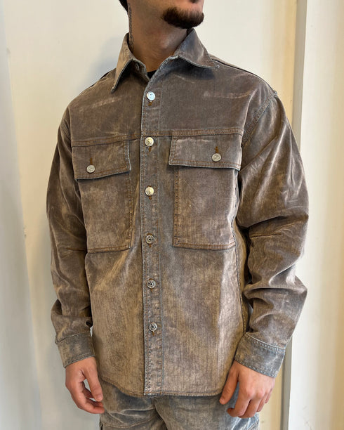 CAMICIA DA COORDINATO DO NOT CONFORM VELLUTO DENIM