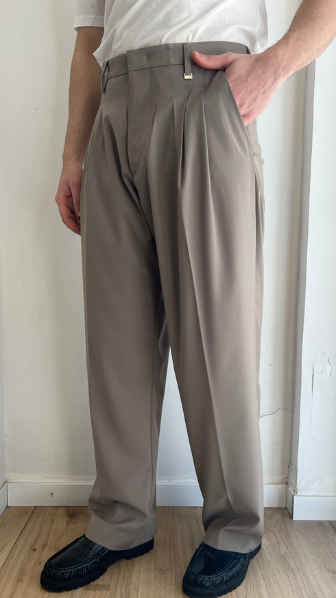 PANTALONE FONDO AMPIO - TAUPE