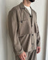 GIACCA CAMICIA SFODERATA DOPPIA TASCA - TAUPE