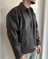 GIACCA IN PELLE CROP TESTA DI MORO
