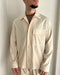 GIACCA CAMICIA SFODERATA - PANNA