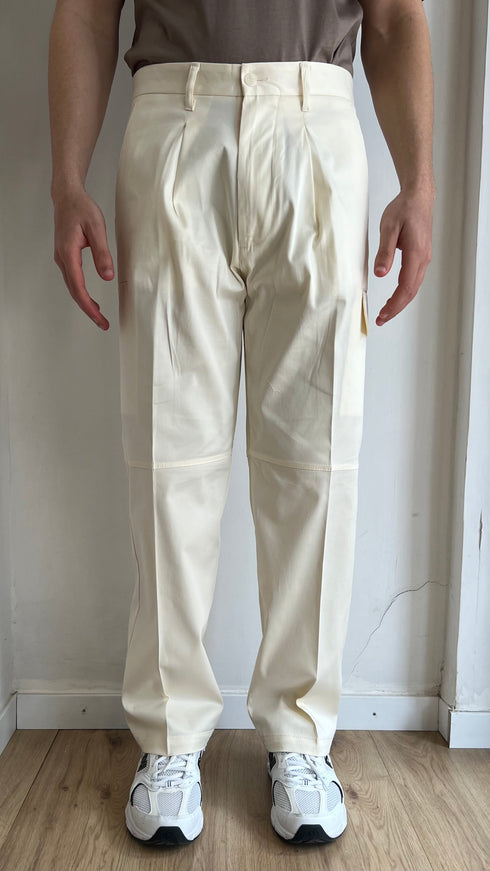 PANTALONE CARGO IN GAMBARDINA