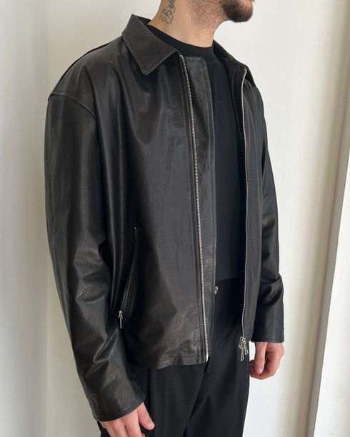 GIACCA IN PELLE CROPPED