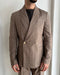 ABITO LOOSE GESSATO BEIGE - LINO