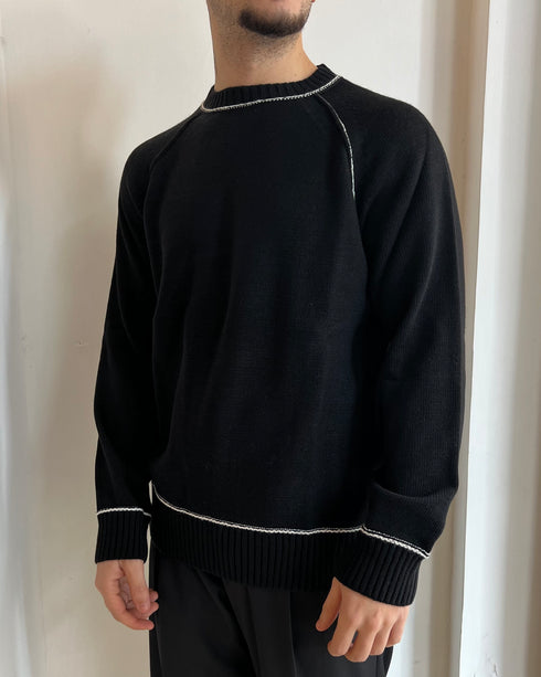 MAGLIONE IN FILO A CONTRASTO