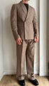 ABITO LOOSE GESSATO BEIGE - LINO