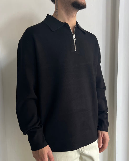 MAGLIONE POLO ZIP SELECTED HOMME