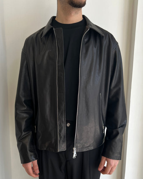 GIACCA IN PELLE CROPPED