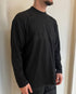 T-SHIRT MANICA LUNGA CON STAMPA - NERA
