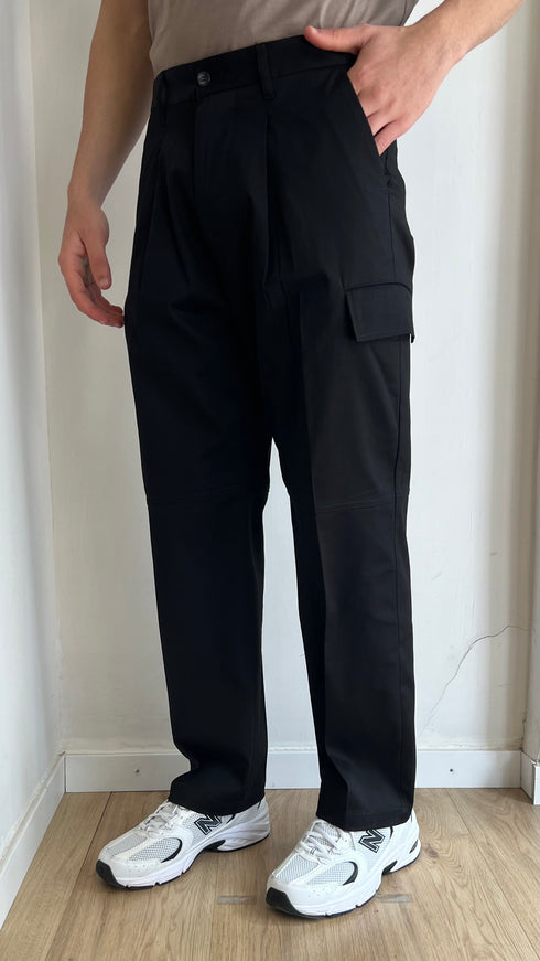 PANTALONE CARGO IN GAMBARDINA