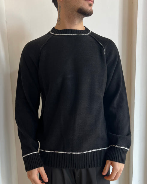 MAGLIONE IN FILO A CONTRASTO