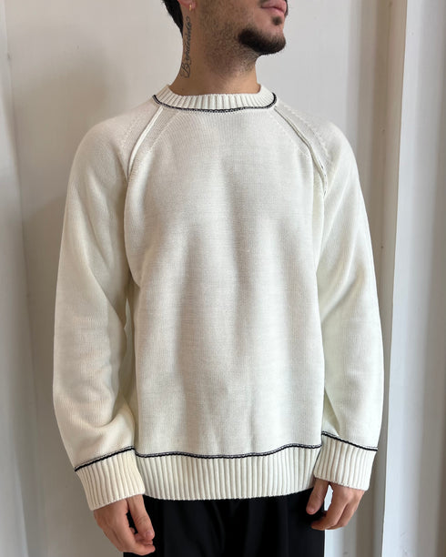 MAGLIONE IN FILO A CONTRASTO