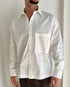Camicia oversize in cotone con tascone