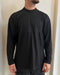 T-SHIRT MANICA LUNGA CON STAMPA - NERA