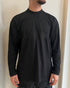 T-SHIRT MANICA LUNGA CON STAMPA - NERA