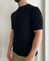 T-SHIRT IN FILO SELECTED HOMME - NERO