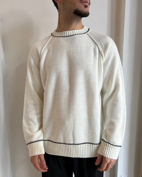 MAGLIONE IN FILO A CONTRASTO