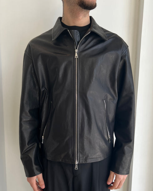 GIACCA IN PELLE CROPPED