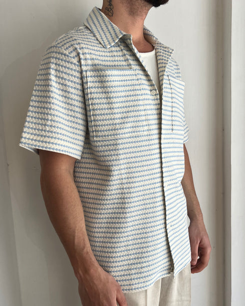 CAMICIA MEZZA MANICA OVER SELECTED HOMME