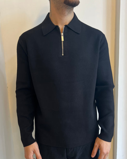 POLO MANICA LUNGA CON ZIP