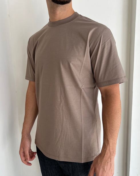 T-SHIRT IN COTONE MERCERIZZATO