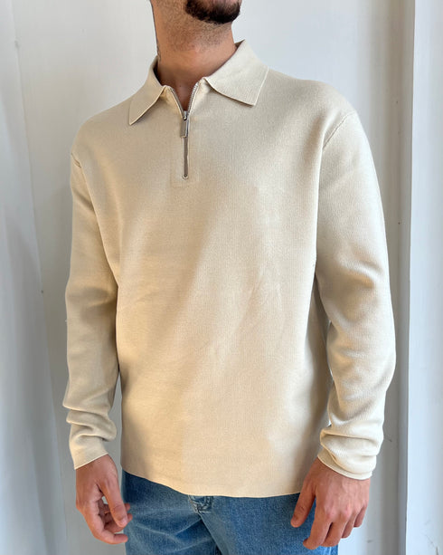 MAGLIONE POLO CON ZIP