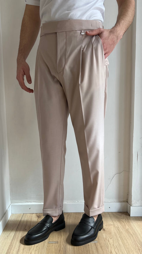 PANTALONE REGULAR FIT DOPPIA PINCES