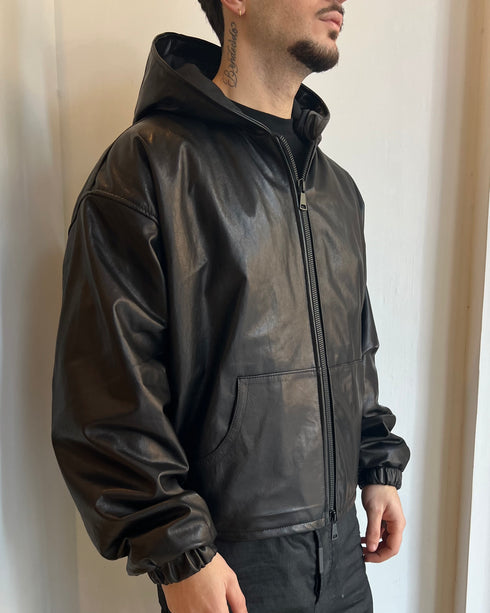 GIUBBOTTO CROPP IN PELLE