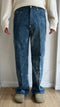 JEANS AMPI IN DENIM BLU CON TEXTURE