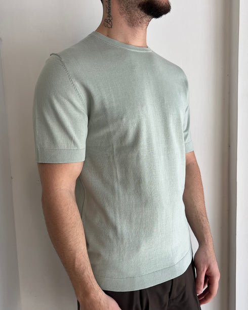 T-SHIRT IN FILO SELECTED HOMME - SALVIA