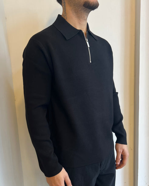 POLO MANICA LUNGA CON ZIP