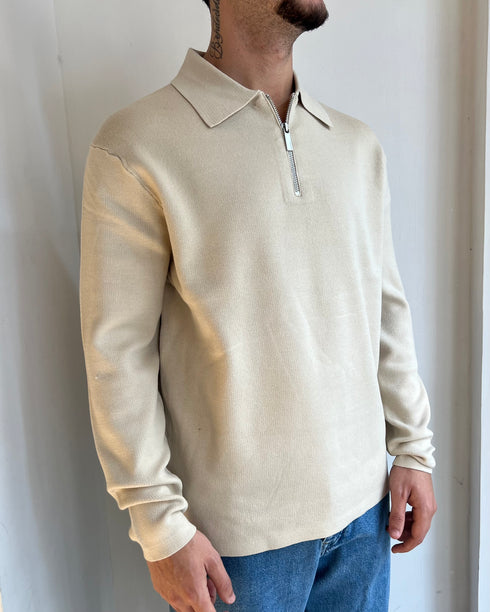 MAGLIONE POLO CON ZIP