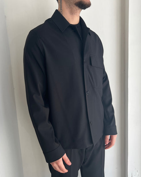 GIACCA CAMICIA SFODERATA - NERA