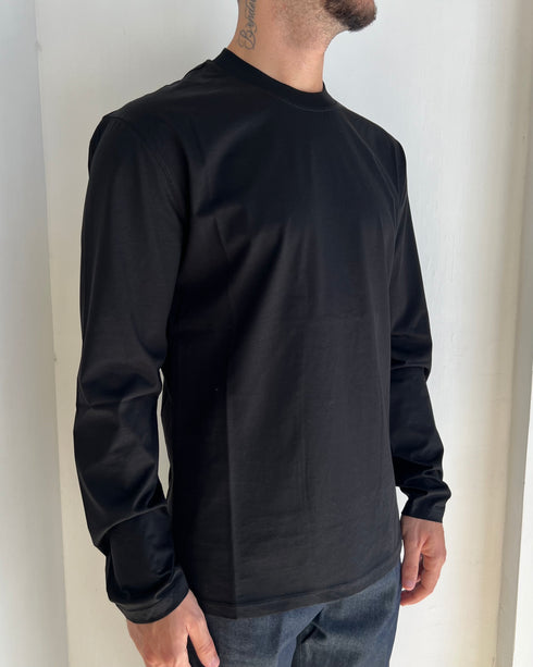 T-shirt regular fit in cotone mercerizzato