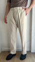 PANTALONE GAMBA DIRITTA CON ELASTICO - PANNA