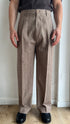 ABITO LOOSE GESSATO BEIGE - LINO