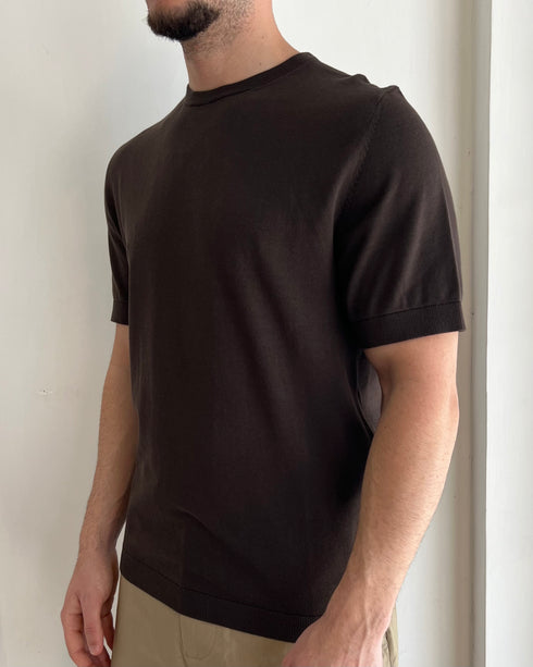 T-SHIRT IN FILO SELECTED HOMME - MORO