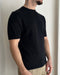 T-SHIRT IN FILO SELECTED HOMME - NERO