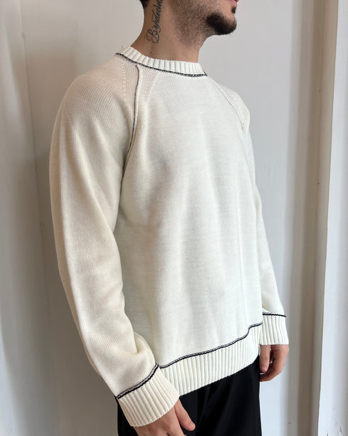 MAGLIONE IN FILO A CONTRASTO