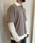 POLO DOPPIATA CON STAMPA - TAUPE