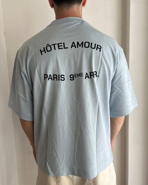 T-SHIRT BOXY SELCTED HOMME X HOTEL AMOUR