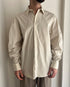 CAMICIA OVERSIZE IN COTONE - BEIGE