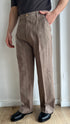 ABITO LOOSE GESSATO BEIGE - LINO