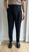PANTALONE REGULAR FIT DOPPIA PINCES - NERO