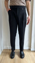 PANTALONE REGULAR FIT DOPPIA PINCES - NERO